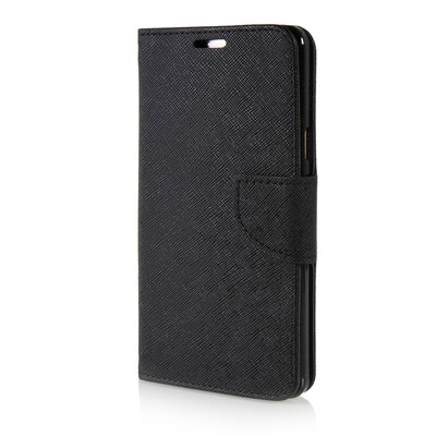 

MOONCASE Cross pattern Leather Side Flip Wallet Card Slot Pouch Stand Shell Back Case Cover for Samsung Galaxy A7 Black