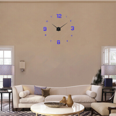 

Современные безрамные DIY настенные часы Большие 3D Wall Watch Non Ticking для гостиной Спальня Кухня