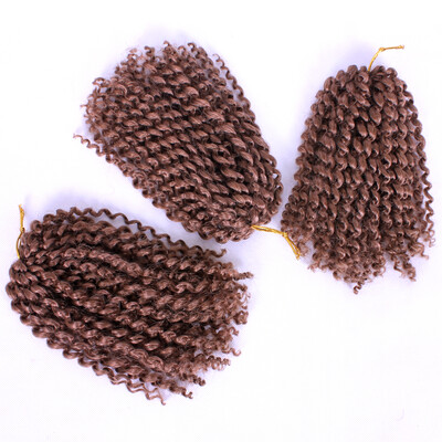 

Marleybob Kinky Curl Crochet Braids 3pcs/pack Synthetic Wigs Ombre Afro Kinky Twist Crochet Hair Braiding Low Temperature Fiber