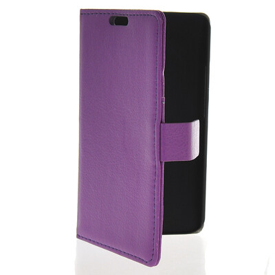 

MOONCASE Slim Leather Side Flip Wallet Card Slot Pouch Stand Back Case Cover for Motorola MOTO X2 XT 1097 Purple