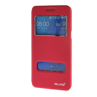 

MOONCASE Samsung Galaxy Grand Prime G5308W G530 Case Double Window View Leather Flip Bracket Back Case Cover Hotpink
