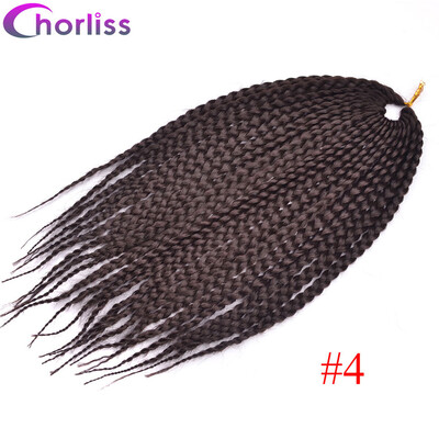 

Chorliss 14"Box Braid Synthetic Hair Extension 22rootspc Crochet Twist Braiding Hair Extension 6Colors Black Brown Blond 1pc