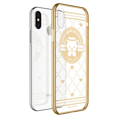 

Teddy Collection Apple x Mobile Shell iPhonex / 10 Cover Plating Прозрачная силиконовая мягкая оболочка Mini Teddy