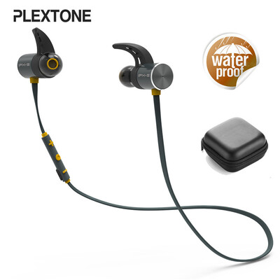 

Plextone BX343 Sport Беспроводная Bluetooth-гарнитура IPX5 Водонепроницаемая батарея с двумя аккумуляторами 8 часов Воспроизведение для iphone huawei xiaomi