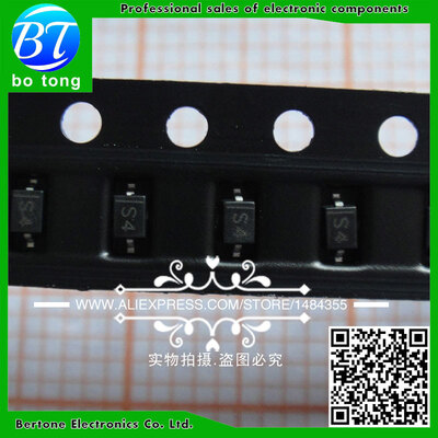 

Free shipping 500pcs IN5819W 1N5819W Marking S4 B5819W 1206 SOD-123 surface mount schottky barrier diode SMD SOD123