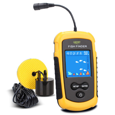 

Lucky Brand Fish Finders Alarm 100M Portable Sonar LCD Fishing Lure Bait Echo Sounder Carp Fishing Finder FFC1108-1