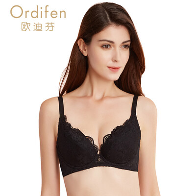 

Ou Difen sexy bra romantic seductive series lace on the underwear XB6330 pink 3680C