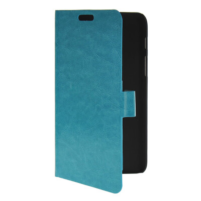 

MOONCASE Slim Leather Flip Wallet Card Pouch with Kickstand Shell Back Case Cover for Samsung Galaxy Tab Q T2558 Blue