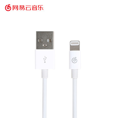 

NetEase carefully selected Netease cloud music MFi certification Apple data line mobile phone USB fast charging source line 1 meter white for iphone 6s7Plus8XiPad