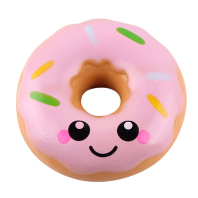 

New squishy 10cm pu smile face donut pu simulation food slow rebound children decompression toys