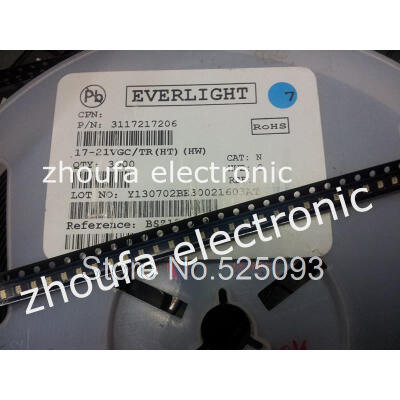 

100pcslot SMD LED 17-21VGCTR8 17-21VGC