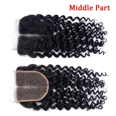 

NamiHair Wholesale Price Curly Wave 4x4 Lace Closure Brazilian Virgin Human Hair Free Part Middle Part Three Part Remy Human Hair