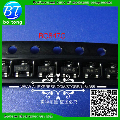 

Free shipping 3000pcs BC847C SOT-23 Original NPN transistor SOT23 BC847 Transistor Diodes SMD NPN general purpose transistors