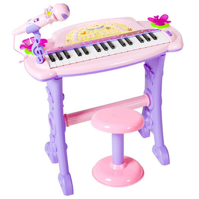 

buddyfun детский синтезатор с музыкой и микрофоном Happy Flower 88024A розовый (старая и новая упаковка случайная поставка)