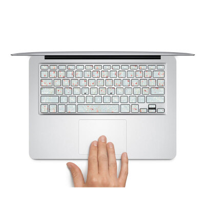 

GEEKIDMacbook keyboard decal sticker individual keys macbook retina keys protector White Macbook Air 13 keyboard decor sticker