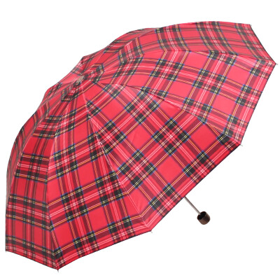 

[Jingdong Supermarket] Paradise umbrella UPF50 + increase the reinforcement of high-density polyester color Dingge three fold business sunny umbrella umbrella F Tibetan 359D