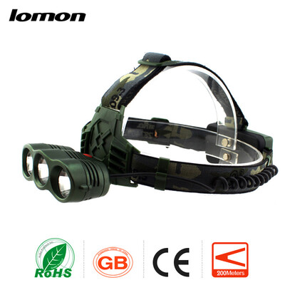 

3 LED Headlamp 18650 Rechargeable Waterproof Bicycle Cycling Bike LED Headlight Fishing Outdoors Head Light 3 Lights Source Head L