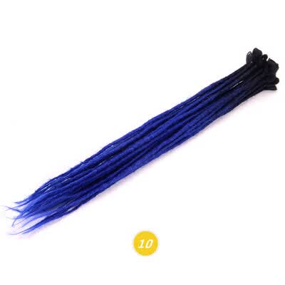 

24 inch Dreadlocks Hair Extensions Purple Ombre Crochet Hair 5 Strands Synthetic Crochet Braid Hair For Women