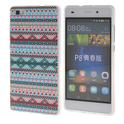 

MOONCASE чехол для Huawei Ascend P8 Life Pattern series Flexible Soft Gel TPU Silicone Skin Slim Durable Cover
