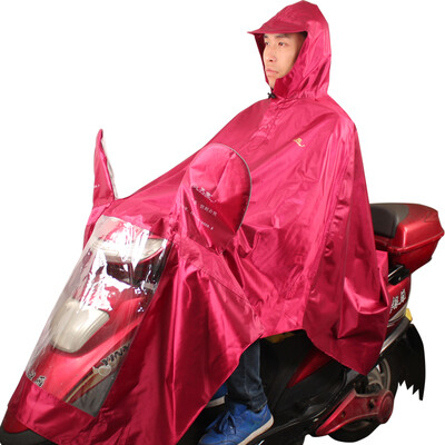 

Paradise umbrella to increase the extension of the motorcycle Oxford cloth luminous racing rain poncho are all red sauce J210