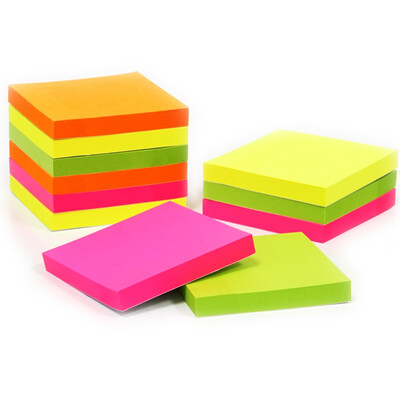 

DELI 9085 Fluorescent Sticky Note 76*76mm (12 pack