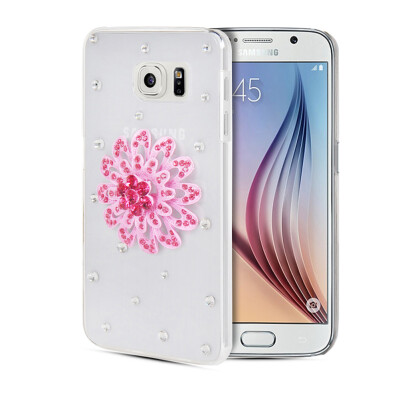 

MOONCASE Luxury Crystal Bling Rhinestone Hard Plastic Back Rubber Shell Case Cover for Samsung Galaxy S6 G9200