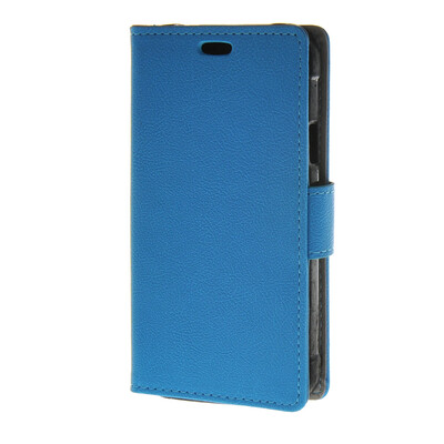 

MOONCASE Synthetic Leather Flip Wallet Card Slot Bracket Back чехол для Samsung Galaxy Xcover 3 SM-G388F Blue