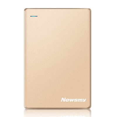 

Newsman Breeze Metal 500GB Metal Heat Dissipation Magnetic Shockproof HDD USB30 Data Storage Backup Copy 25 Inch Light Gold