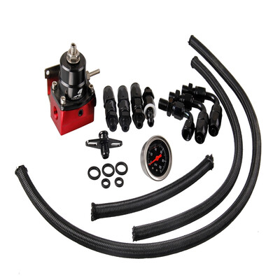 

Ryanstar Racing Universal Adjustable Fuel Pressure Regulator for diesel with 160psi Gauge AN6 Fitting