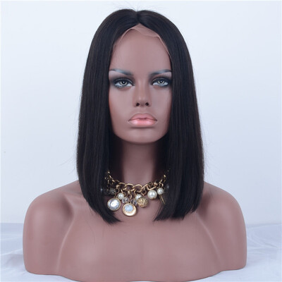 

Women Human Hair Short Bob Wigs For Black Women Brazilian Remy Hair Lace Front Human Hair Wigs Bleached Knots Free Shipping