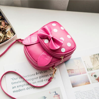 

Girl And Children Casual Backpack Cartoon Shoulder Bag Bowknot Handbag Travel Bag