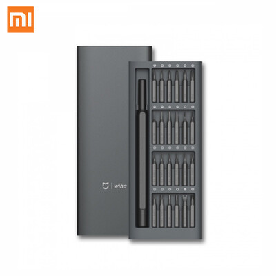 

New 2017 Xiaomi Mijia Wiha Daily Use Kit 24 Precision Magnetic Bits Alluminum Box Mijia Wiha DIY Screw Driver Set