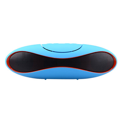 

Portable & Creative Big Rugby Shaped Wireless Bluetooth Hands-free Subwoofer Speaker - Blue