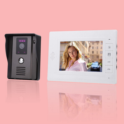 

7" LCD Video IR Doorbell Intercom Security Indoor Monitor+Outdoor Camera