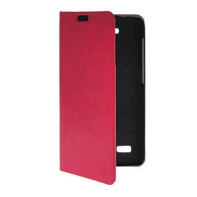 

MOONCASE Slim Leather Side Flip Wallet Card Slot Pouch with Kickstand Shell Back чехол для Huawei Honor Holly Hot pink