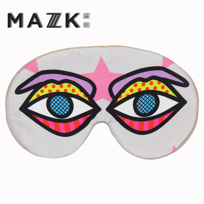 

Silk Eye Mask MAZZZKMAZK eyes wide open light block traveling lavender fashion fun sleep mask