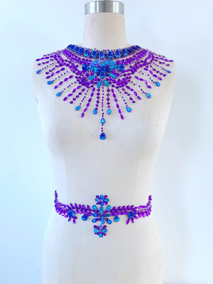 

Handmad silver sew on Rhinestones applique on mesh crystal patches with stones sequins beads