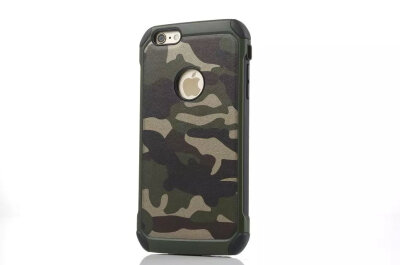 

MITI iPhone 6 plus iphone 6s plus Case New arrival 2 in 1 Hard Back Cover Durable Camouflage hard silicon Phone Case