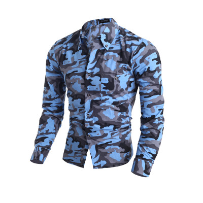 

Zogaa New Men Shirt Camouflage Fashion