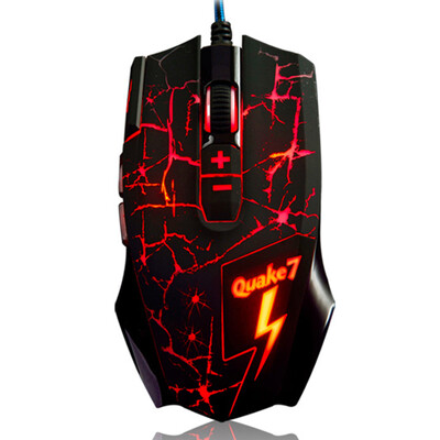 

Блэкджек (Ajiazz) Q7 проводная игра мышь красная подсветка легкая мышь LOL CF компьютер посвященная игровая игра офисный ноутбук USB-проводная мышь