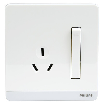 

Коммутатор Philips (PHILIPS) fly series 16A с тремя отверстиями с переключателем белого цвета