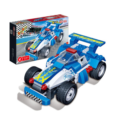 

BanBao Pull-Back Car Building Blocks Set Eagle 8612