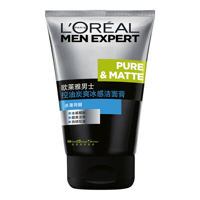 

(Супермаркет Jingdong) LOREAL Мужские масляные очищающие средства для ухода за древесным углем 100 мл (Мужское средство для ухода за кожей для мужчин)