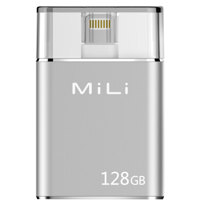 

MiLi Apple официальный MFI сертифицированный USB3.0 Apple телефон U диск iPhone / iPad / Эндрюс мобильный телефон / Эндрюс квартира / компьютер общий 128G серебро