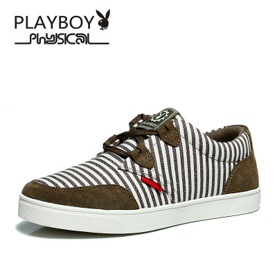 

PLAYBOY brand Casual,Zebra-stripe,England style,Suede sneakers and plimsolls,Men's shoes