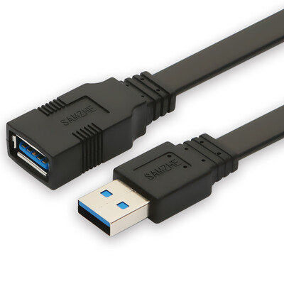 

Yamazawa (SAMZHE) AP-318 USB3.0 высокоскоростная передача данных удлинительная линия между мужчинами и женщинами AM / AF кабель для передачи данных U дисковая мышь клавиатура удлинительная линия плоская черная 1,5 метра