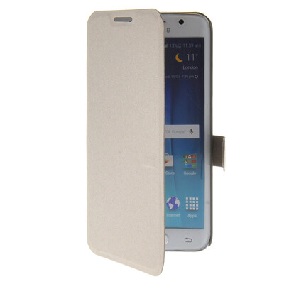 

MOONCASE Ultra thin matte surface Leather Wallet Flip Holster Pouch Stand Back чехол для Samsung Galaxy S6 Edge White
