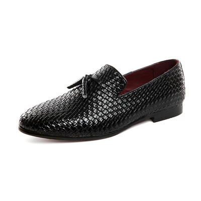 

JUQI Business Men Oxford Genuine Leather Shoes