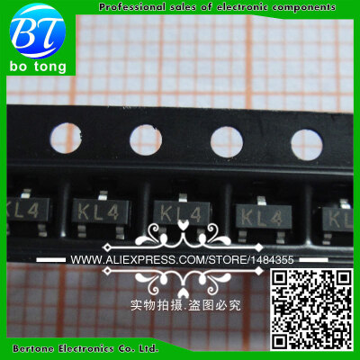 

Free Shipping 100pcs/lot BAT54SLT1G ( Mark code: KL4 ) BAT54S SOT-23 100%new Good quality