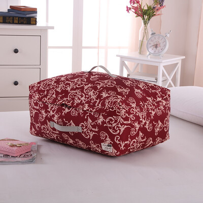 

Western SIVIN mirror flower red L storage bag quilt dust bag moving bag clothing sorting bag toy storage washable three-layer thickening